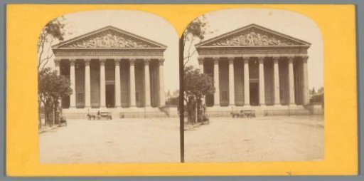 View of La Madeleine in Paris