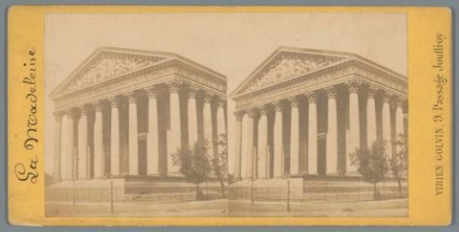 View of La Madeleine in Paris