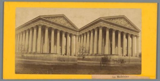 View of La Madeleine in Paris