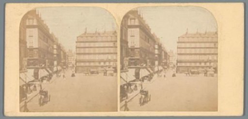 View of the Place de la Bourse in Paris