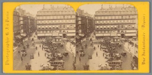 View of the Place de la Bourse in Paris
