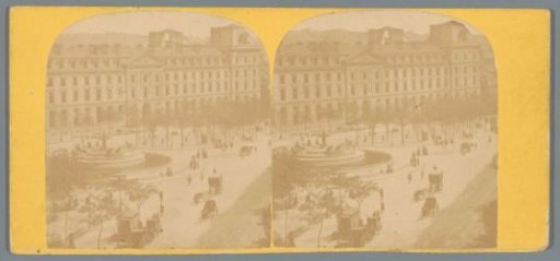 View of the Place du Château d'Eau in Paris