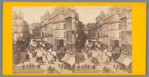 View of the Place des Victoires in Paris from a side street