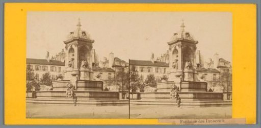 View of the Fontaine des Innocents in Paris