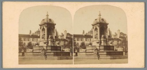View of the Fontaine des Innocents in Paris