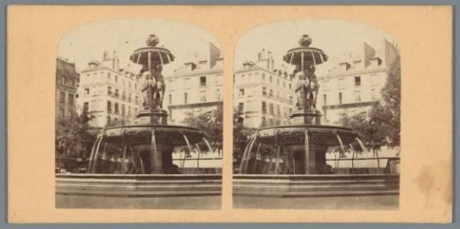 View of the Fontaine Louvois in Paris