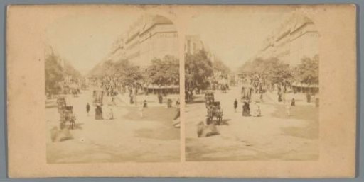 View of the Boulevard Beaumarchais in Paris