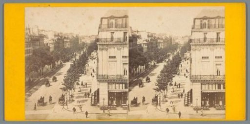 View of the Boulevard des Capucines in Paris