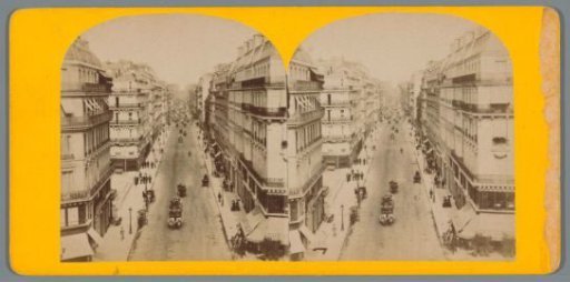 View of the Rue La Fayette in Paris