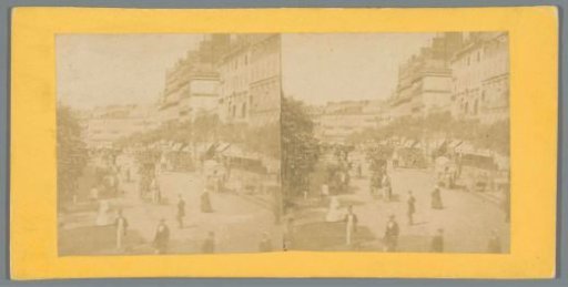 View of the Boulevard Montmartre in Paris