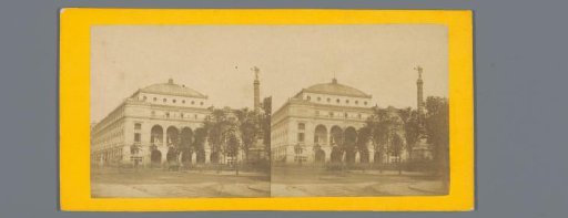 View of the Théâtre du Châtelet in Paris