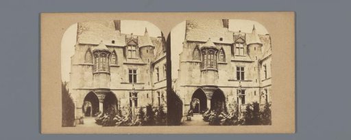 View of the Hôtel de Cluny in Paris