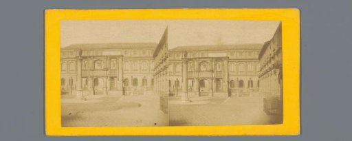 View of the École nationale supérieure des beaux-arts in Paris