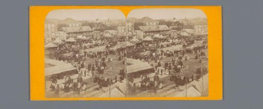 View of the Foire aux pains d'épices fair in Paris