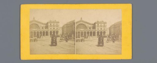 View of the railway station Gare de l'Est in Paris