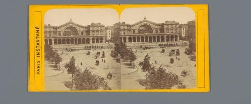 View of the railway station Gare de l'Est in Paris