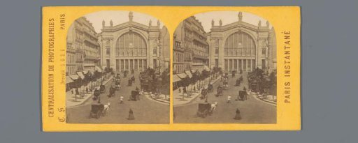 View of the railway station Gare du Nord in Paris