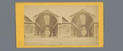 View of Les Halles in Paris