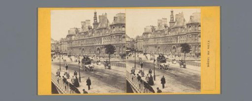 View of the Hôtel de Ville in Paris