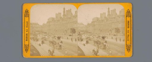 View of the Hôtel de Ville, Paris