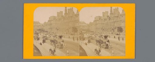 View of the Hôtel de Ville, Paris