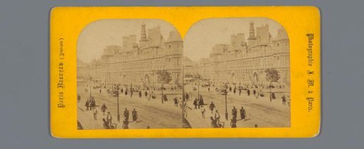 View of the Hôtel de Ville, Paris