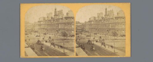 View of the Hôtel de Ville, Paris