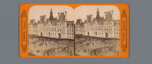 View of the Hôtel de Ville, Paris