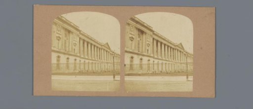 View of the Colonnade du Louvre of the Palais du Louvre in Paris