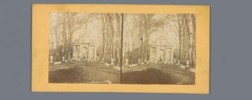 View of the Fontaine Médicis in the Jardin du Luxembourg in Paris