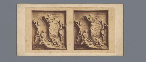 Relief depicting the crucifixion of Christ by Justin M