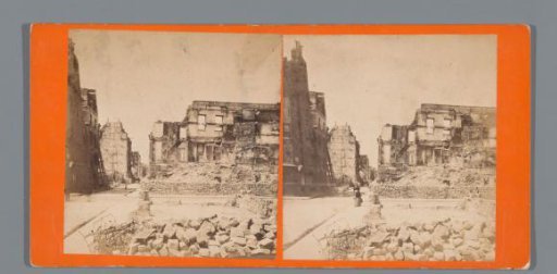 Ruins at Rue de Lille in Paris, as a result of the suppression of the Paris Commune