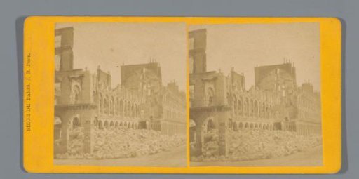 Ruin of the Ministère des Finances in Paris