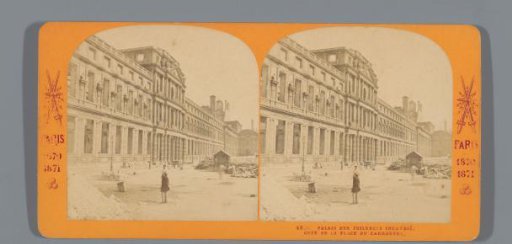 Ruin of the Palais des Tuileries in Paris