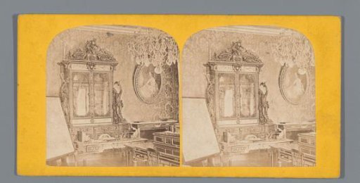 Interior of the Study of Emperor Napoleon III in the Château de Saint-Cloud