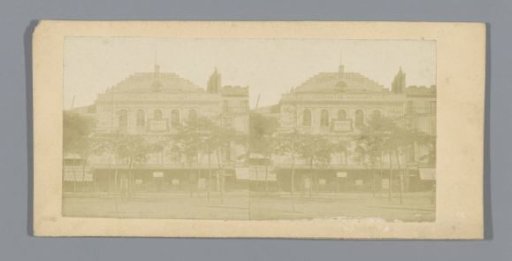 Facade of the Théâtre de la Gaîté on the Boulevard du Temple in Paris