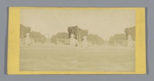 View of the Tuileries in Paris