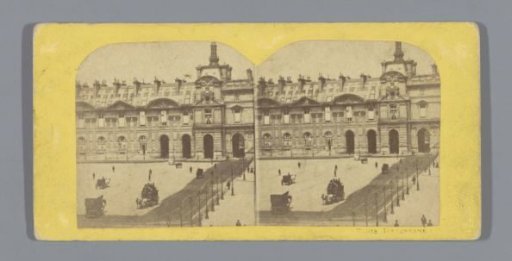 View of the Place du Carrousel in Paris