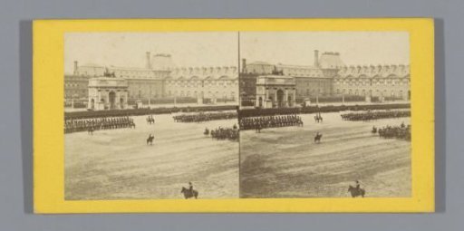 Formation of Cavalrymen on the Place du Carrousel in Paris