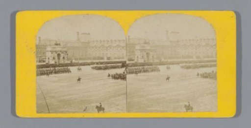 Formation of Cavalrymen on the Place du Carrousel in Paris
