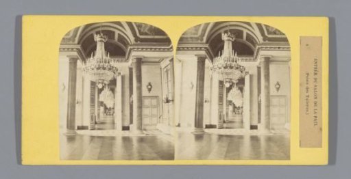Entrance to the Salon de la Paix in the Palais des Tuileries, Paris