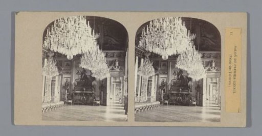 Interior of the Salon du Premier Consul in the Palais des Tuileries, Paris