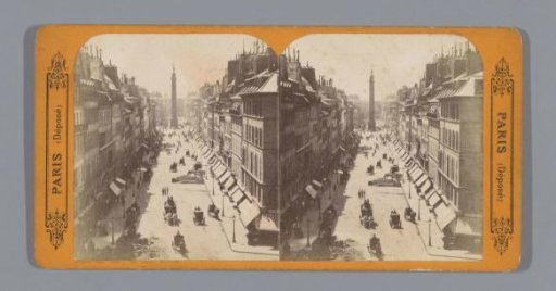 View of the Rue de la Paix, Paris, with the Colonne Vendôme in the background