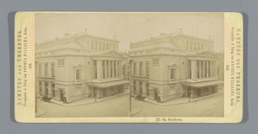 Exterior of the Hamburg State Opera in Hamburg