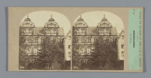 Detail of the façade of Heidelberg Castle