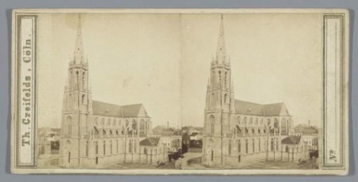 Exterior of St. Mauritius's Church in Cologne
