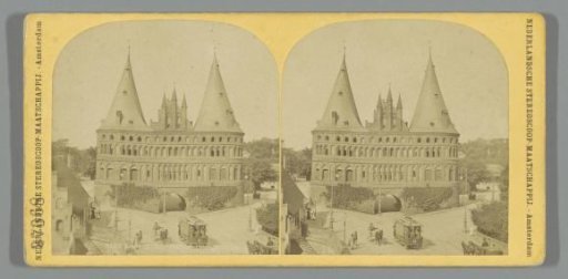 View of the Holstentor in Lübeck
