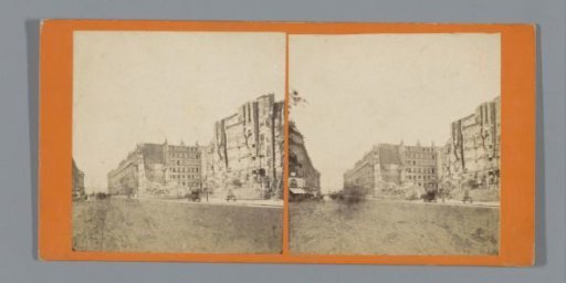 Ruins along the Steinstraße in Strasbourg after the Siege of Strasbourg