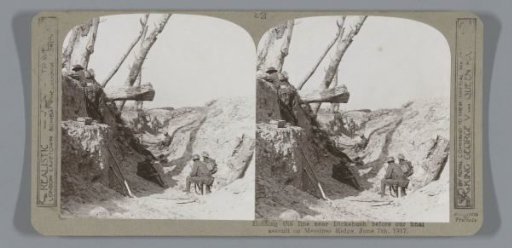 Holding the line near Dickebush before our final assault on Messines Ridge, June 7th, 1917