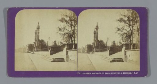 View of two rostra columns at Bordeaux